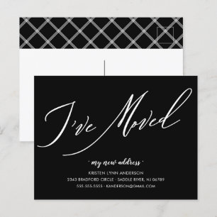 Cartão Postal Script moderno que movi o lançamento móvel