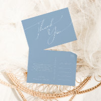 Script Whimsical | Casamento Azul Dusty Obrigado