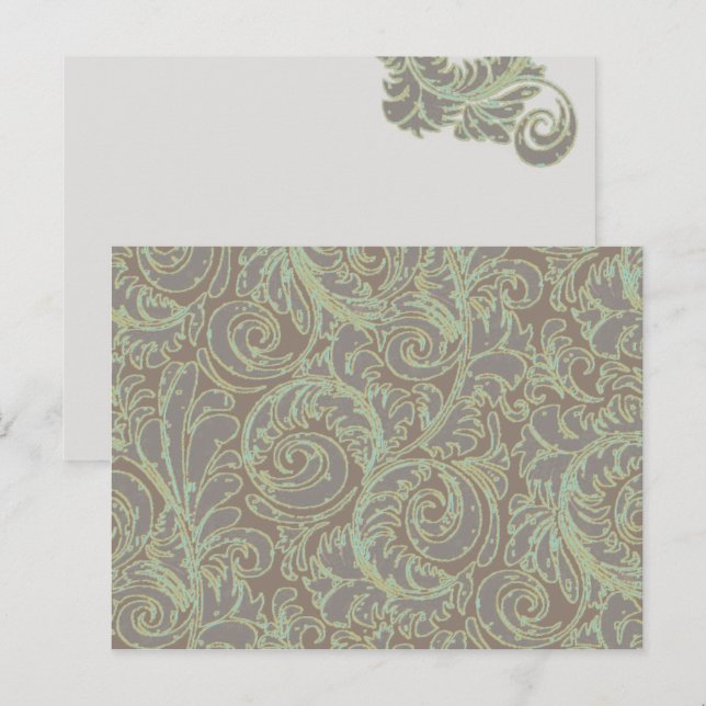Cartão Postal Scrolls 6 Postcard Modelo (Frente/Verso)