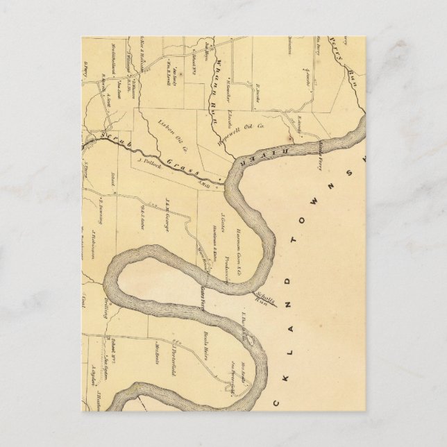 Cartão Postal Scrub Grass Township (Frente)