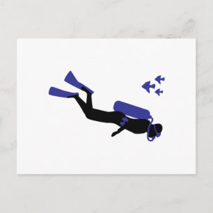 Cartão Postal Scuba Diver