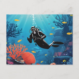 Cartão Postal Scuba Diver