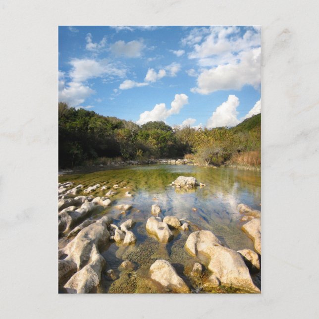 Cartão Postal Sculpture Falls Barton Creek em Austin Texas 2 (Frente)