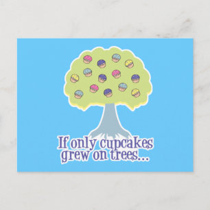 Cartão Postal Se apenas Cupcakes em Árvores