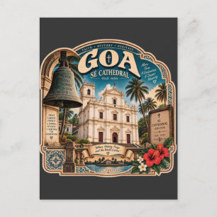 Cartão Postal Sé Catedral Goa – Património de Goa Antiga