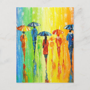 Cartão Postal Se chover, então uma