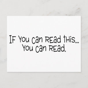 Cartão Postal Se Consegue Ler Isto Pode Ler