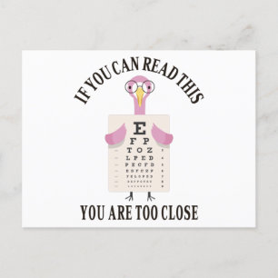 Cartão Postal Se conseguir ler isto, está muito perto