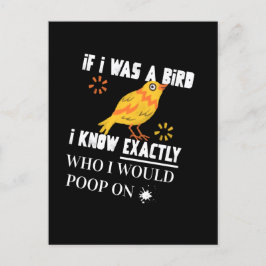 Cartão Postal Se eu fosse um pássaro