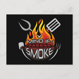 Cartão Postal Se Importa Se Fumar Eu Engraçado CHURRASCO Fumando