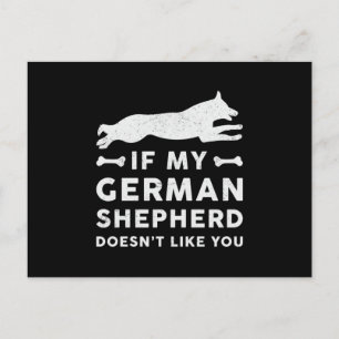 Cartão Postal Se O Meu German shepherd Cachorro Sobreviver Pet V