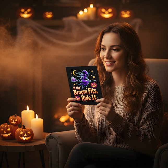 Cartão Postal Se Os Ajustados De Vassoura O Dirigirem No Dia Das (Criador carregado)