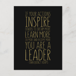 Cartão Postal Se Suas Ações Inspiram Outros, John Quincy Adams
