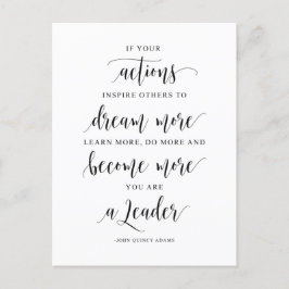 Cartão Postal Se Suas Ações Inspirarem Outros, John Quincy Adams