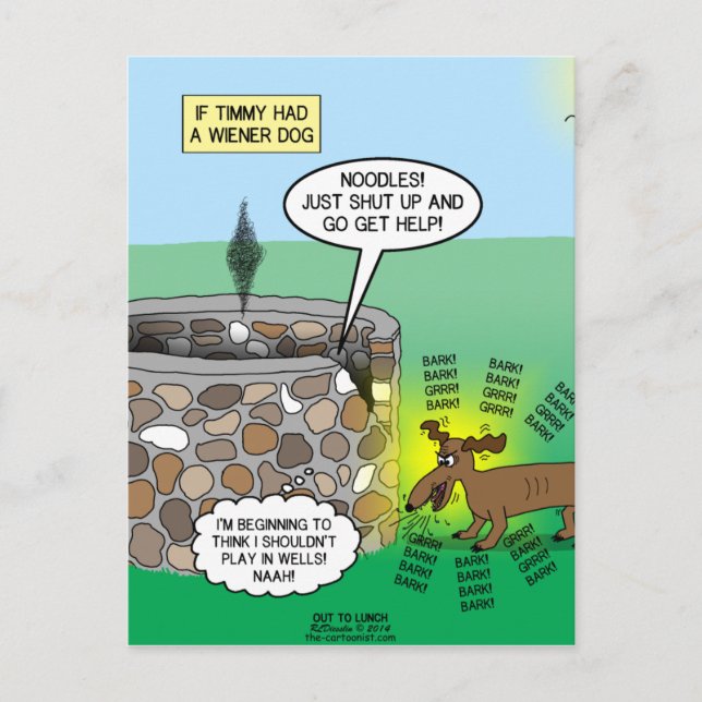 Cartão Postal Se Timmy tivesse um cão de escuta (Frente)