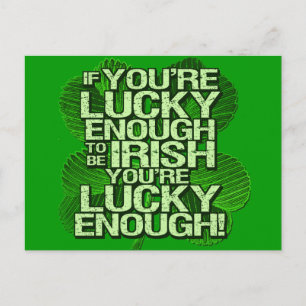 Cartão Postal Se tiver sorte de ser irlandês