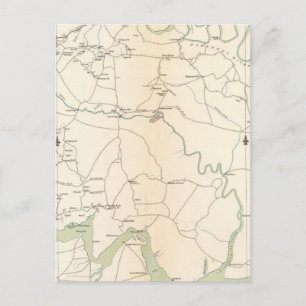 Cartão Postal SE Virginia, Ft Monroe, aproxima-se de Richmond