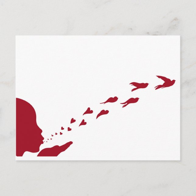 Cartão Postal Se você ama algo, liberte-o (Frente)