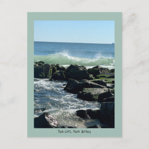 Cartão postal Sea Girt Ocean Rocks