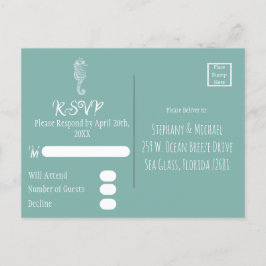 Cartão postal Sea Glass Seacavalo Beach RSVP