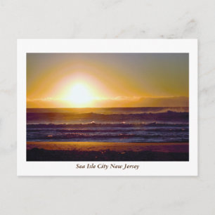 Cartão Postal Sea Isle City New Jersey Sunrise Photo