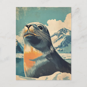 Cartão Postal Sea Lion vintage