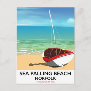 Cartão Postal Sea Palling Beach Norfolk Beach poster