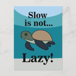 Cartão Postal Sea Turtle Funny