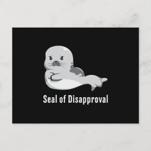 Cartão Postal Seal Lover Sealife Animal Sea Lion Seals Dom Idea