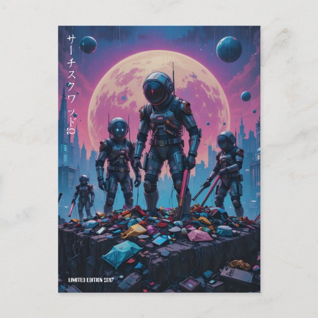 Cartão Postal "Search Squad Ω" (Frente)