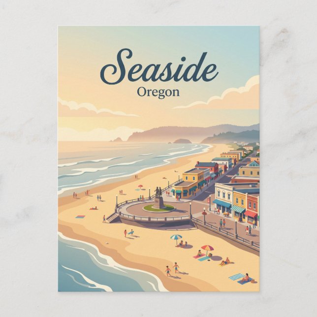Cartão Postal Seaside, Oregon (Frente)
