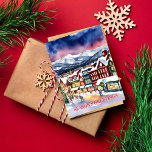 Cartão Postal Seasons cumprimenta a rua de Natal Colorado<br><div class="desc">Seasons cumprimenta neve de Natal inverno Colorado saudações rua Colorado postais de Natal de ano novo,  terra maravilhosa de inverno de neve em Breckenridge Colorado</div>