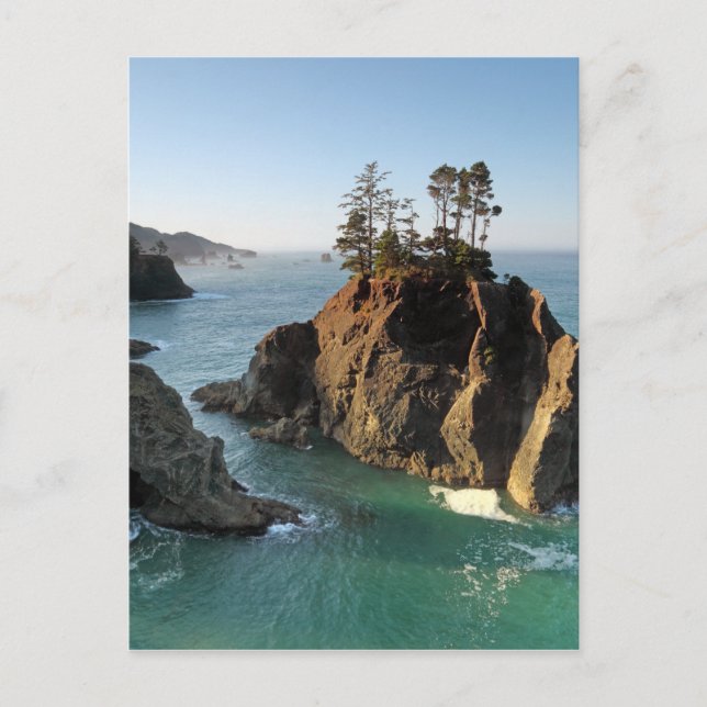 Cartão Postal Seastack, Parque Estadual Samuel Boardman, Brookin (Frente)