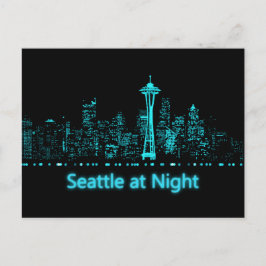 Cartão Postal Seattle at Night