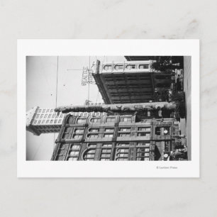 Cartão Postal Seattle, Polo Totem do WAIndian na Praça Pioneer