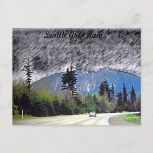 Cartão Postal Seattle Rain