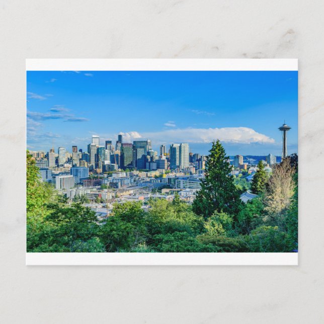 Cartão Postal Seattle Skyline (Frente)