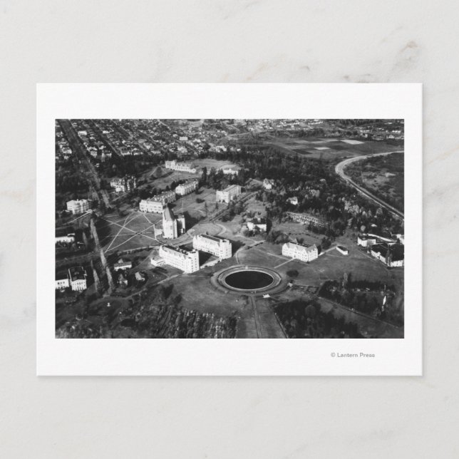 Cartão Postal Seattle, Universidade de WA Campus Aerial (Frente)