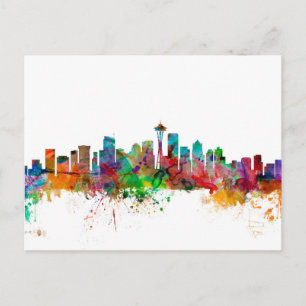 Cartão Postal Seattle Washington Skyline