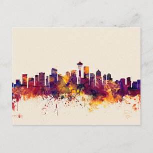 Cartão Postal Seattle Washington Skyline