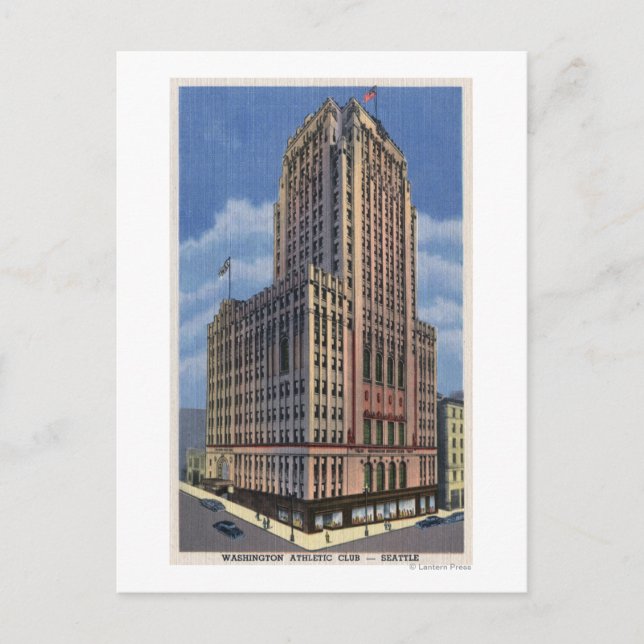 Cartão Postal Seattle, Washington - Vista de Washington (Frente)