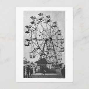 Cartão Postal Seattle, Washington Yukon-Pacific Expo Ferris