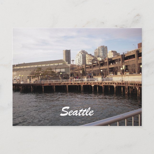 Cartão Postal Seattle Waterfront 2009, Seattle (Frente)