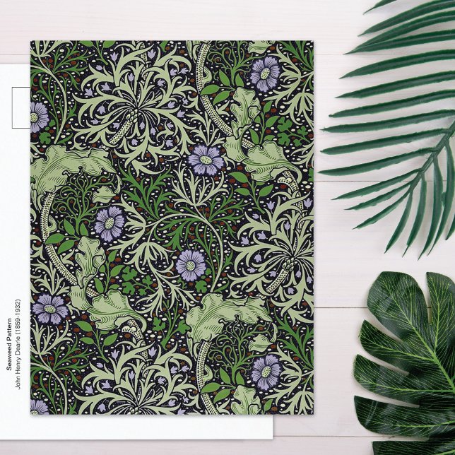 Cartão Postal Seaweed Floral William Morris Company (Criador carregado)