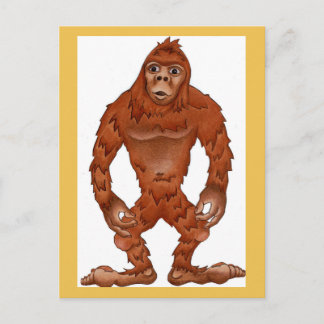 Cartão Postal Sebastian sasquach, yeti patudo