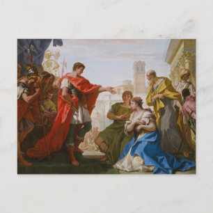 Cartão Postal Sebastiano Ricci - A Continência de Scipio