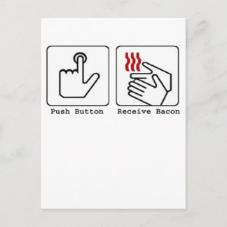 Cartão Postal Secador de Bacon Engraçado