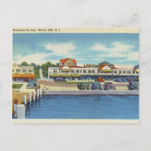 Cartão Postal Seção de Negócios, Watch Hill, Rhode Island