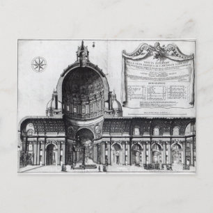 Cartão Postal Seção longitudinal da Rua.