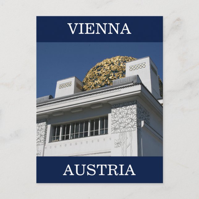 Cartão Postal secessão viena áustria (Frente)